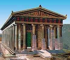 Храм Аполлона Дельфы реконстпукция