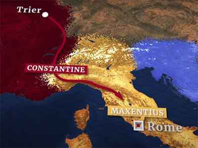 поход константина на рим